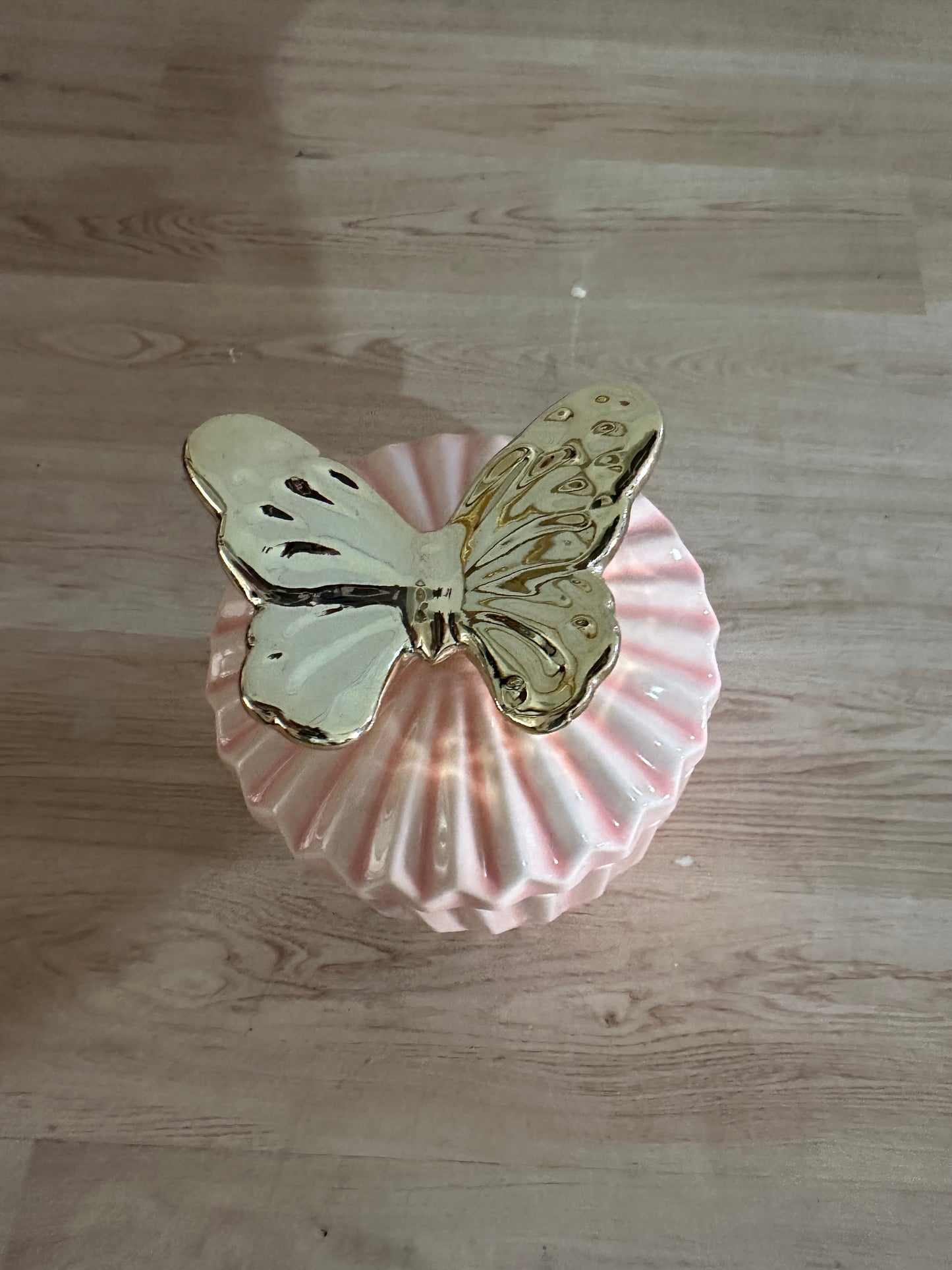 Velita mariposa 4 oz (color rosa)