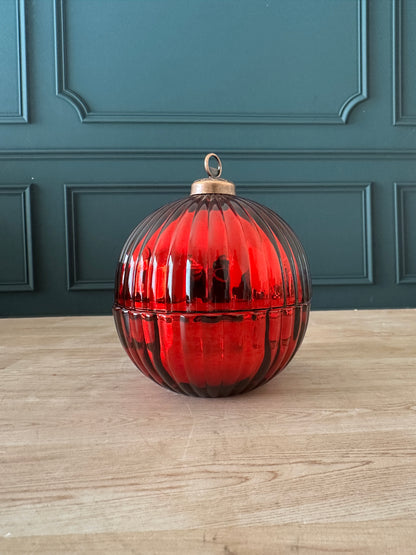 Esfera roja navideña 8 oz