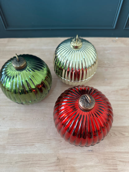 Esfera roja navideña 8 oz