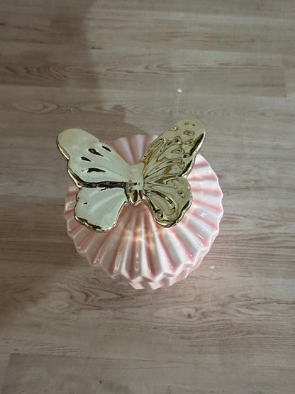 Velita mariposa 4 oz (color rosa)