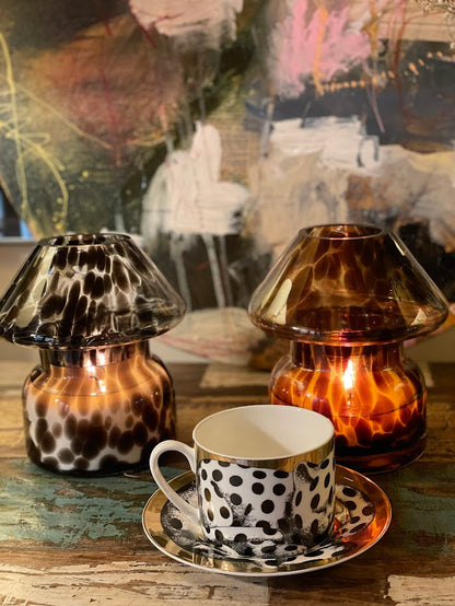 Candle Lamp -negra(Mushroom) - 20 onzas